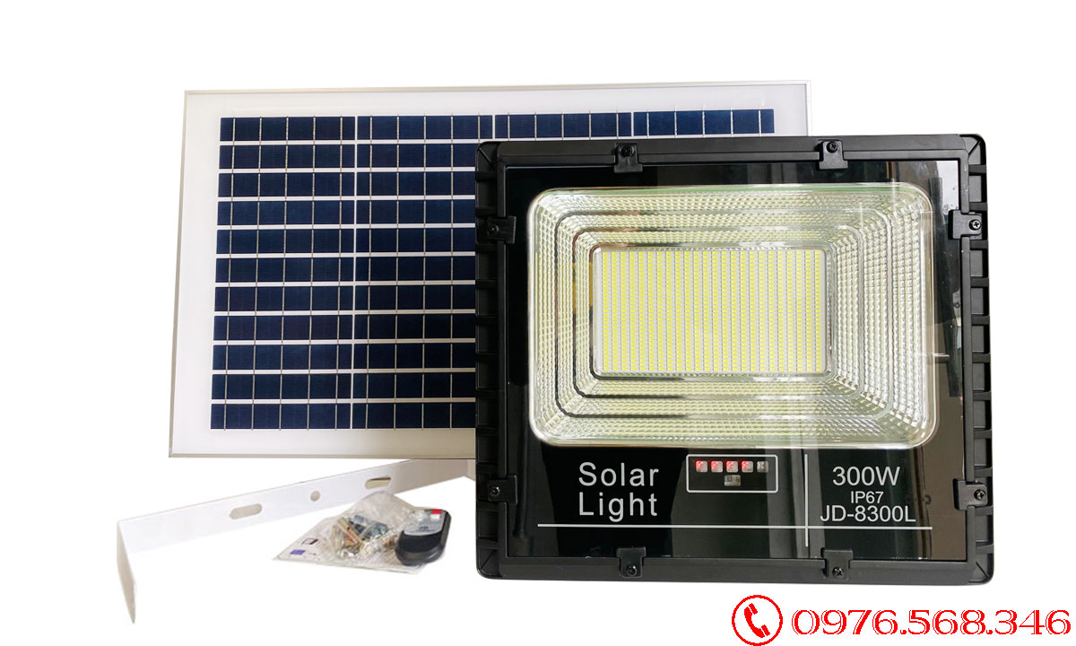 Đèn pha năng lượng mặt trời giá rẻ 300W Jindian JD-8300L